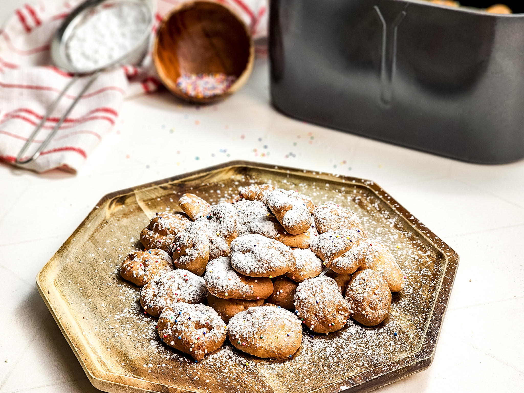 air fryer funnel cake bites