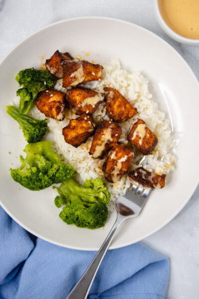 air fryer salmon bites