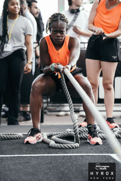 hyrox nyc women's doubles recap sled pull