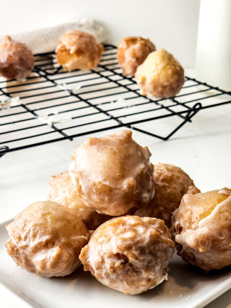 Homemade Dunkin Glazed Munchkins process