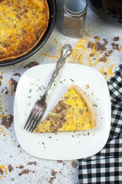 air fryer sausage quiche