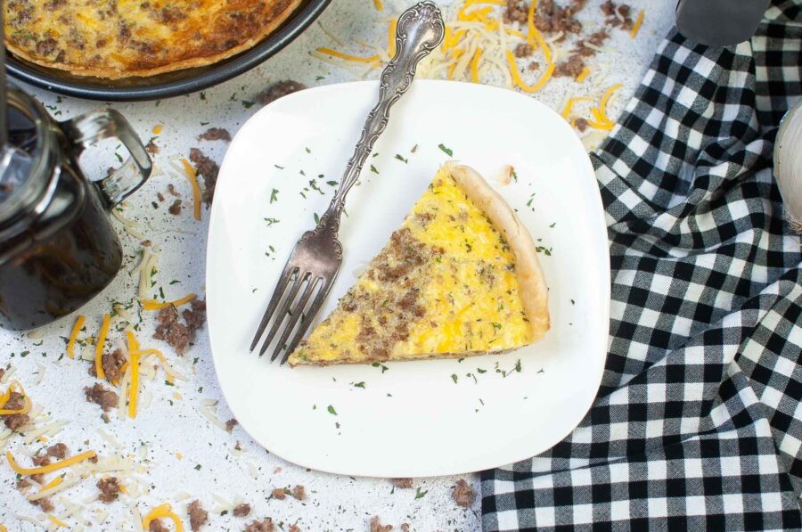 air fryer sausage quiche