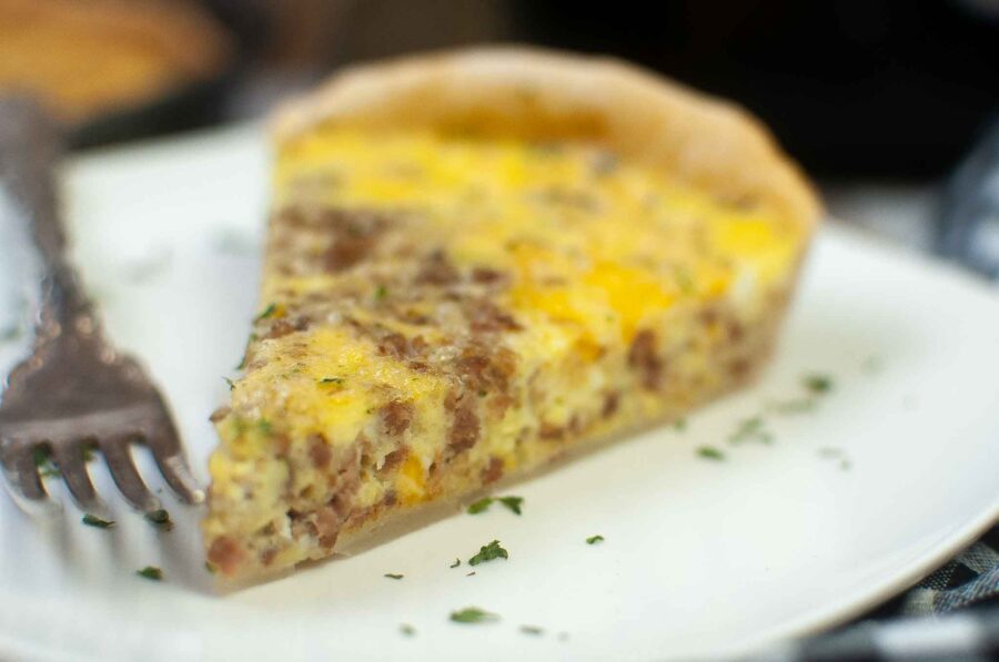 air fryer sausage quiche