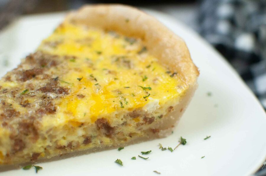 air fryer sausage quiche