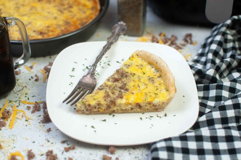 air fryer sausage quiche