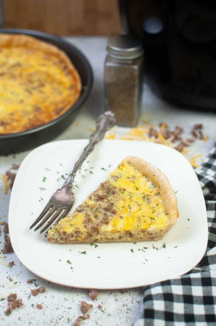 air fryer sausage quiche