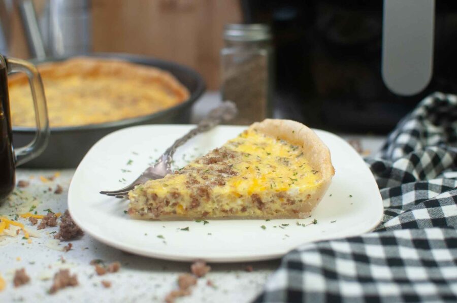 air fryer sausage quiche